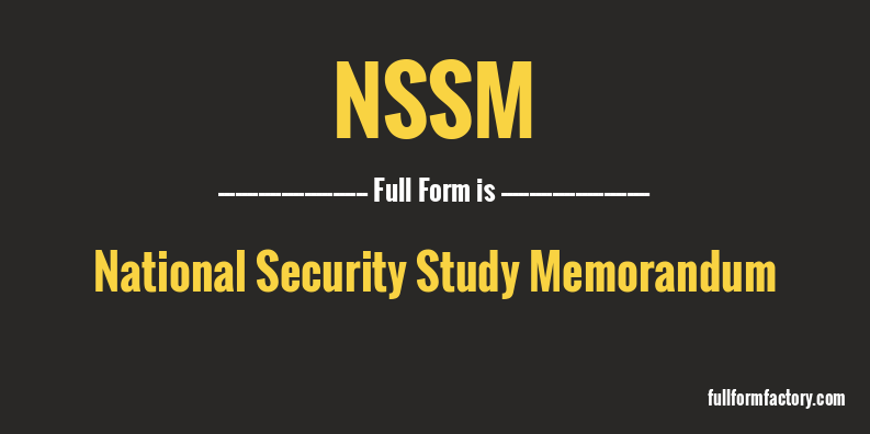 nssm-full-form