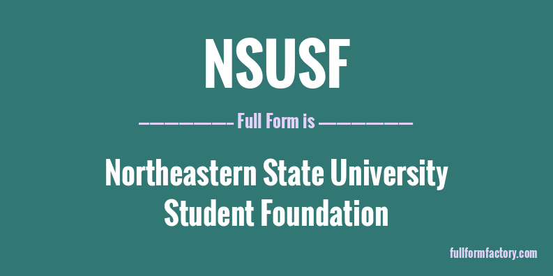 nsusf-full-form