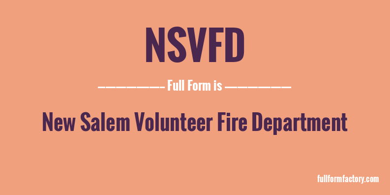 nsvfd-full-form