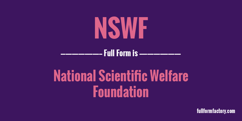 nswf-full-form