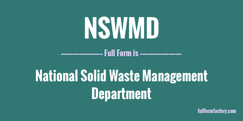 nswmd-full-form