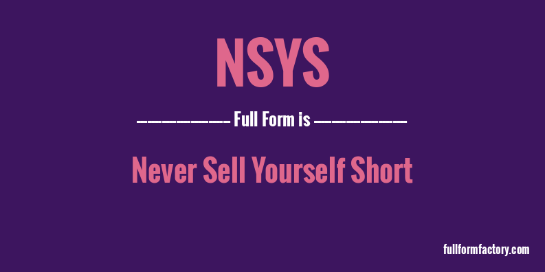 nsys-full-form