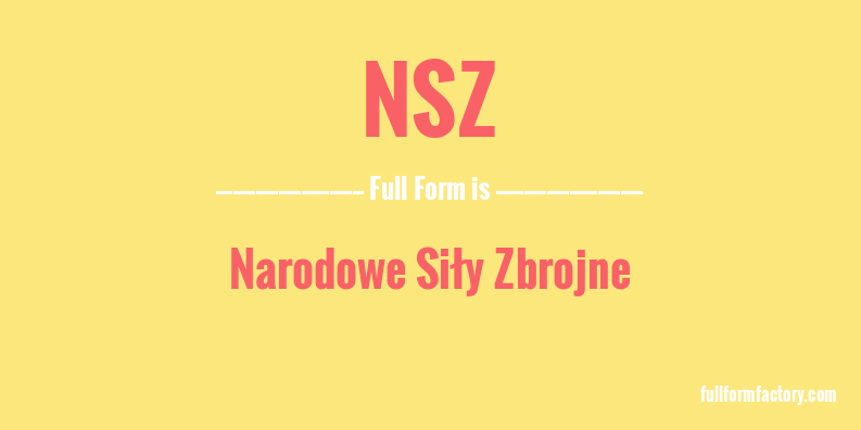 nsz-full-form