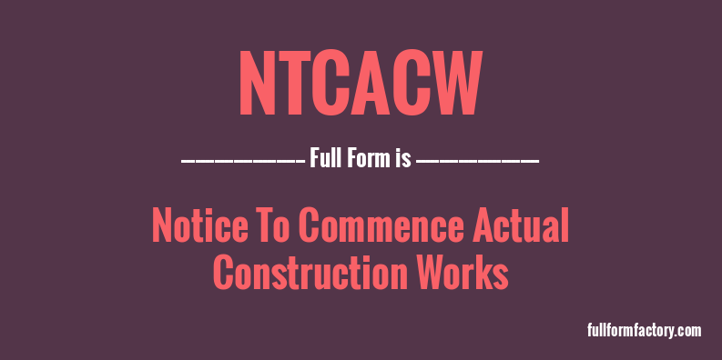 ntcacw-full-form