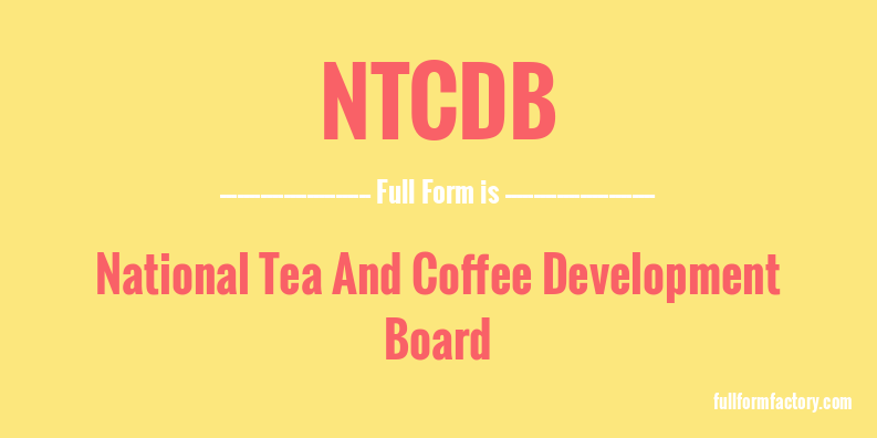 ntcdb-full-form