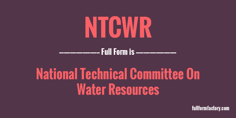 ntcwr-full-form