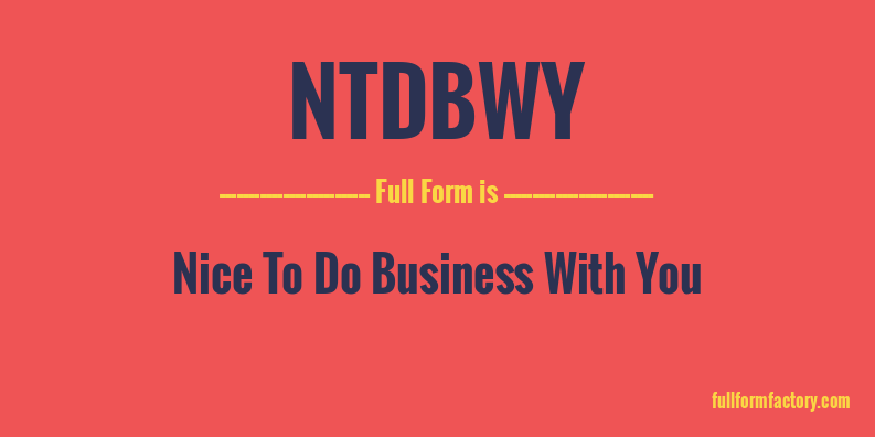 ntdbwy-full-form