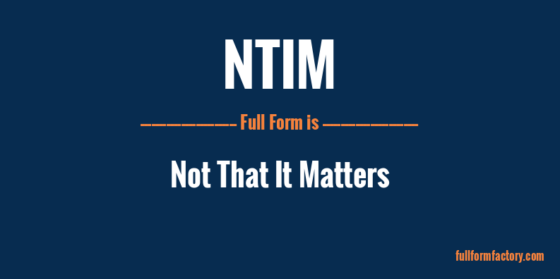 ntim-full-form