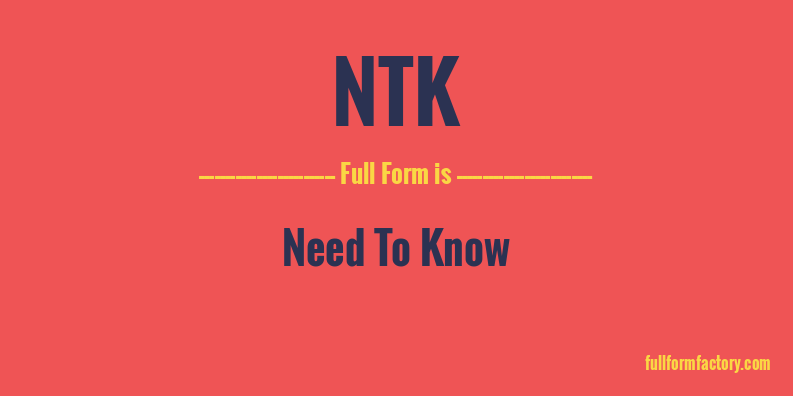 ntk-full-form