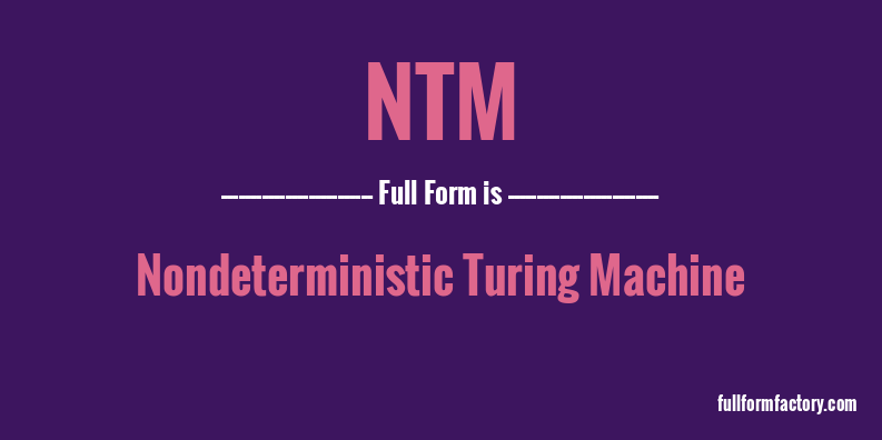 ntm-full-form