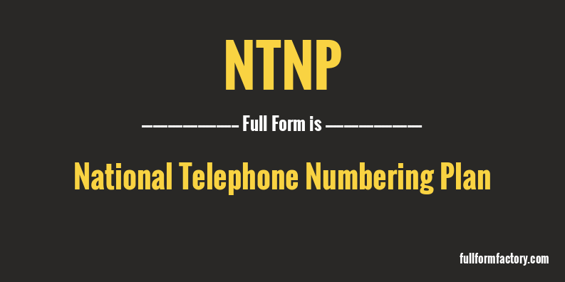 ntnp-full-form
