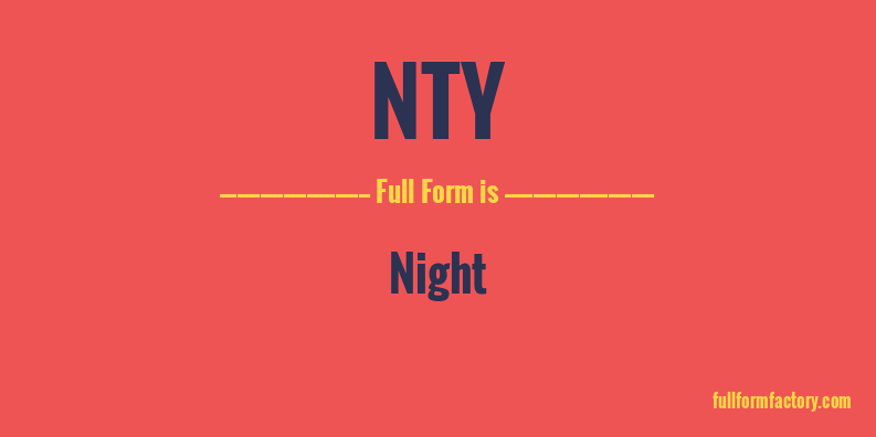 nty-full-form