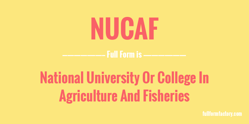 nucaf-full-form