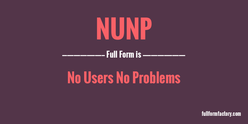 nunp-full-form