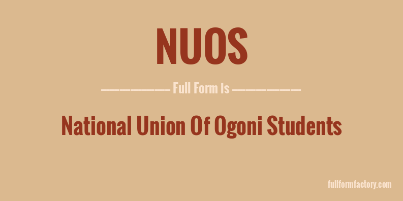 nuos-full-form