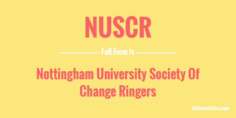 nuscr-full-form