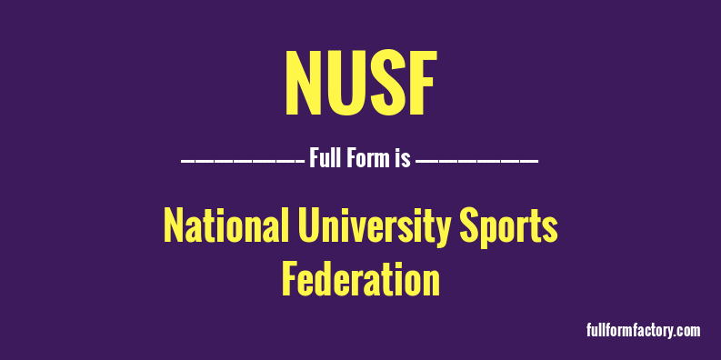 nusf-full-form