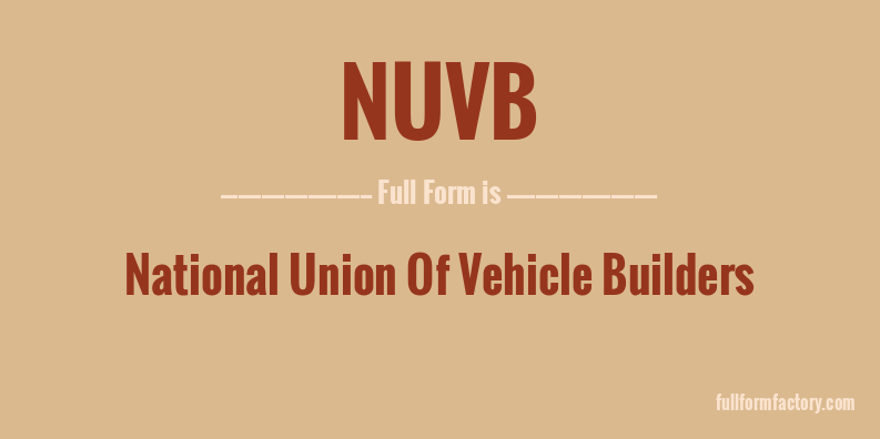nuvb-full-form