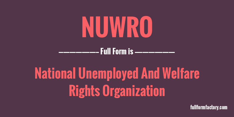 nuwro-full-form