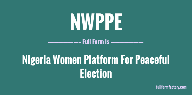 nwppe-full-form