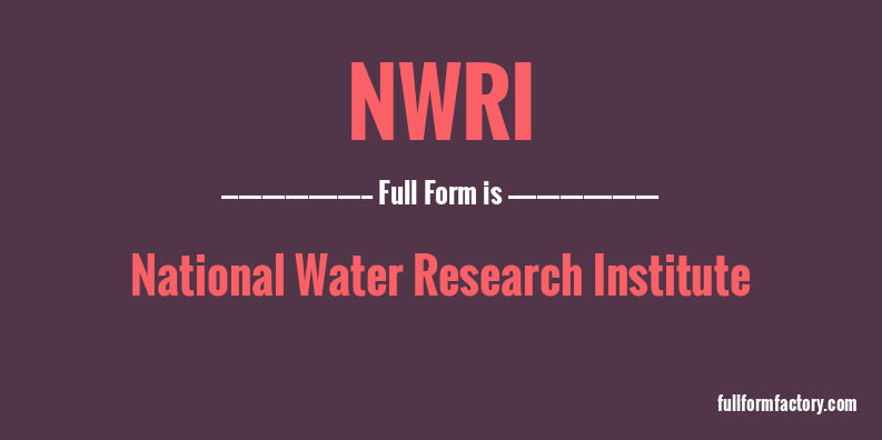 nwri-full-form