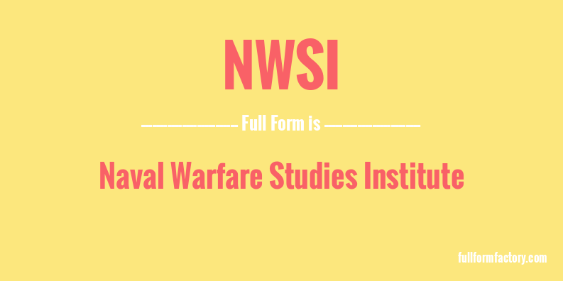 nwsi-full-form