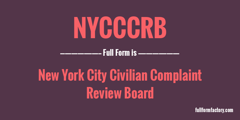 nycccrb-full-form