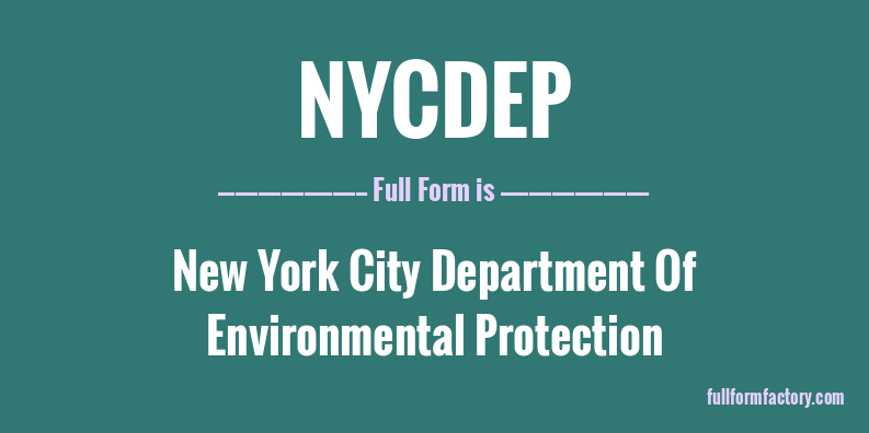 nycdep-full-form