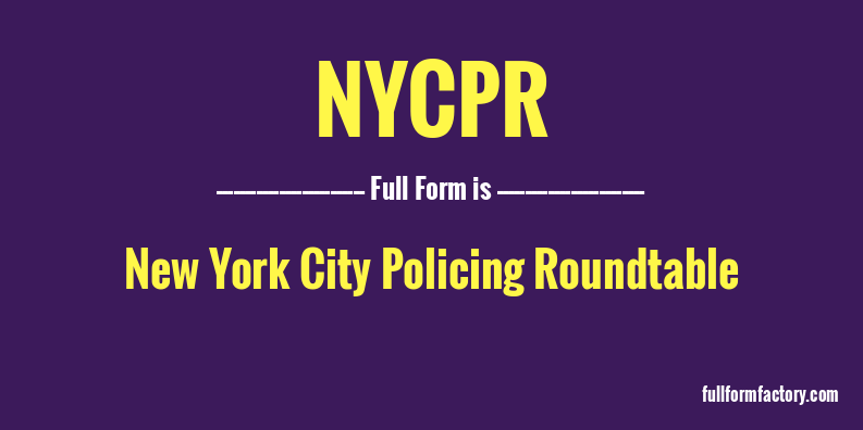 nycpr-full-form