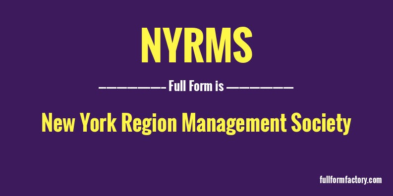 nyrms-full-form