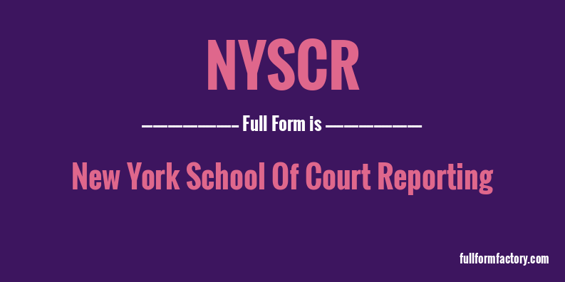 nyscr-full-form