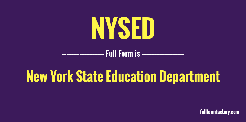 nysed-full-form