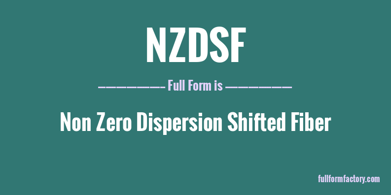 nzdsf-full-form