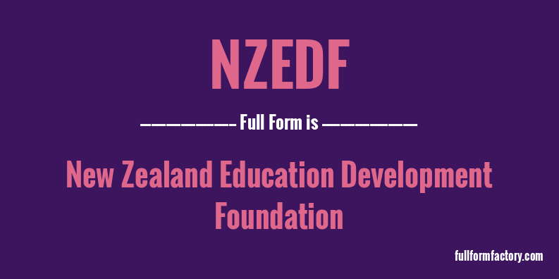 nzedf-full-form