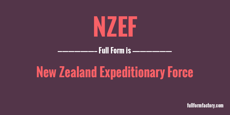 nzef-full-form