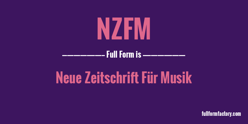 nzfm-full-form