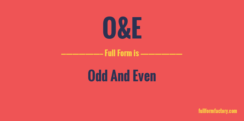 o&e-full-form