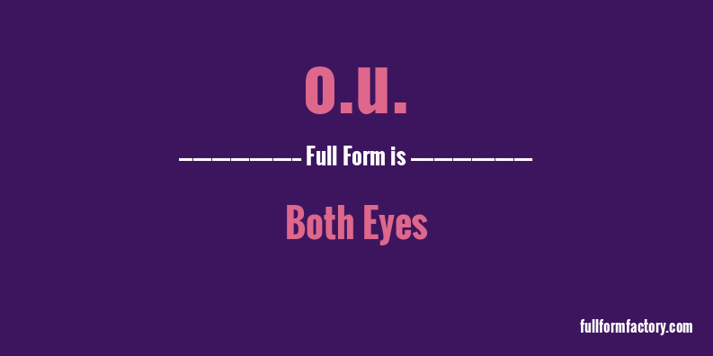 o.u.-full-form