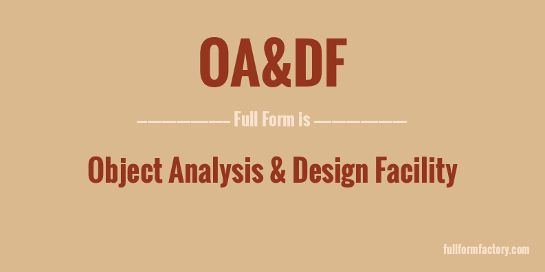 oa&df-full-form