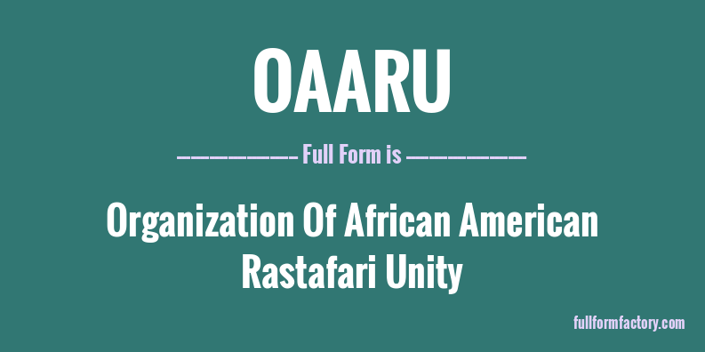 oaaru-full-form