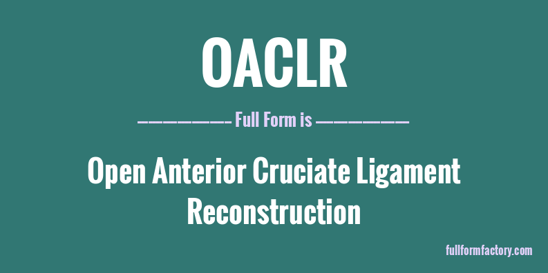oaclr-full-form