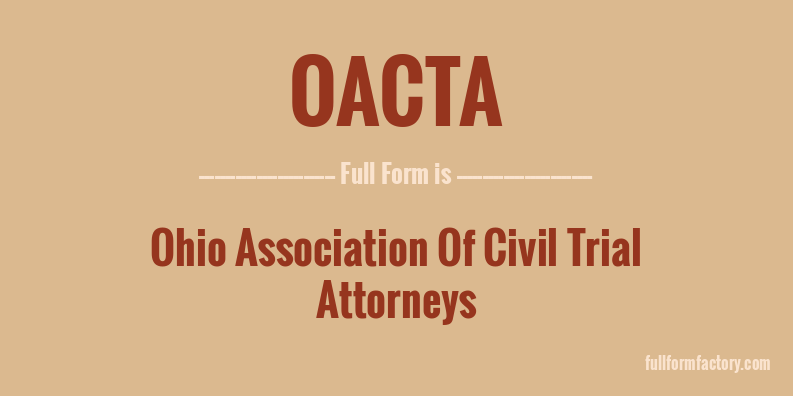 oacta-full-form