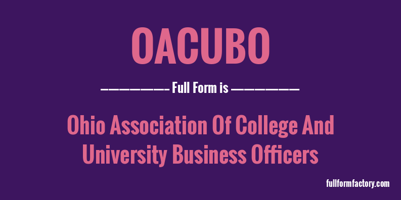 oacubo-full-form