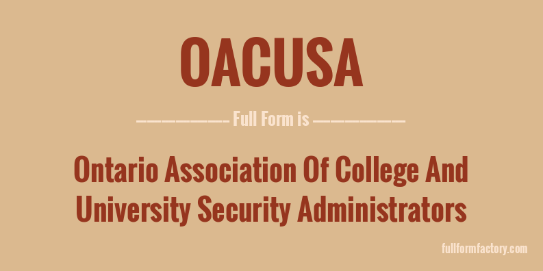 oacusa-full-form
