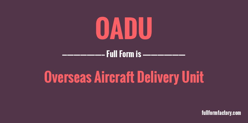 oadu-full-form