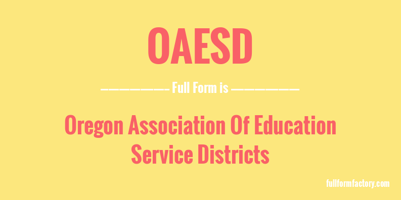oaesd-full-form