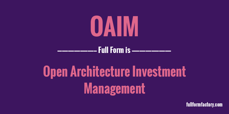 oaim-full-form