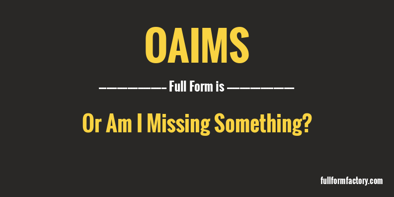 oaims-full-form