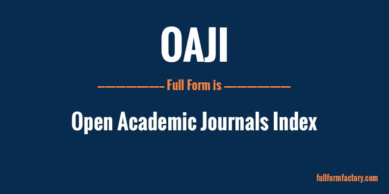 oaji-full-form