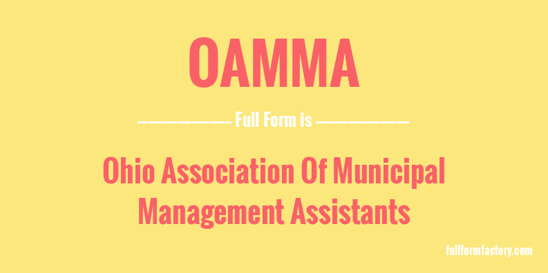 oamma-full-form